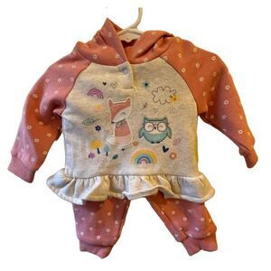 NWOT 2 piece sweatsuit. Owl & Fox Design